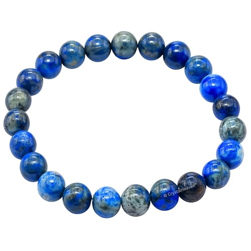 Image of Certified Lapis Lazuli Bracelet for Women Men with Healing Crystal | Gemstone Beaded Bracelet for Balance, Harmony & Positive Energy
