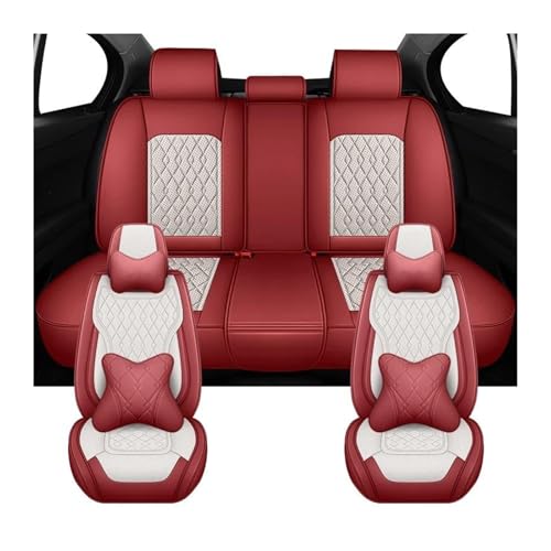 Housses de siège auto antidérapantes et respirantes couleur rouge Red A
