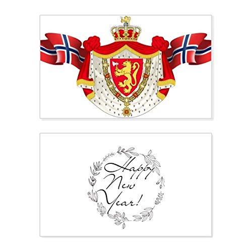 Tarjeta conmemorativa de Noruega para Año Nuevo: Felicitación Navideña con Identidad