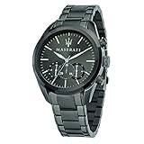 Funktionen: Chronograph Herrenuhr, Kollektion Traguardo, Quarzuhrwerk, Stoppuhr, aus Edelstahl und Grau-PVD- R8873612002