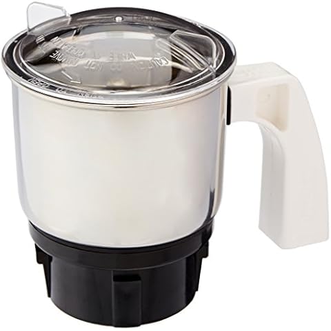 Preethi MGA 501 0.4L Chutney Jar for Eco Plus/Chef Pro and Blue Leaf, Small, Silver Cover