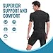 Men's Padded Compression Shirt Football Rib Protectors 6-Pads Chest Protector Padded Shirt Protective Gear for Adult Football Baseball Basketball Softball Rugby-XL