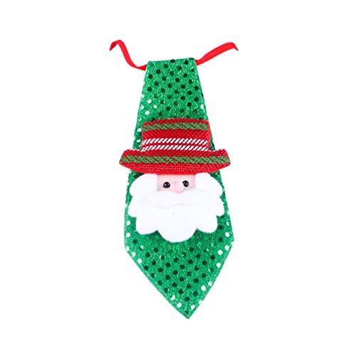 KESYOO 3 Pcs Gravatas de Natal Gravatas de Lantejoulas Infantis Papai Noel Boneco de Neve Gravatas d