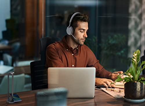 Yealink Bh72 Bluetooth Headset With Charging Stand Wireless Headset With Microphone Noise Canceling Mic Teams Zoom Certified For Ip Voip Phone Computer Pc Laptop, Retractable Microphone Arm, Gray #TOP5