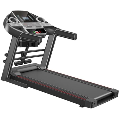 Image of Foldable Motorised Treadmill,with Sit Ups Rack & Massage Head Electric Treadmill for Home,Folding Walking Running Machine with LCD Sn