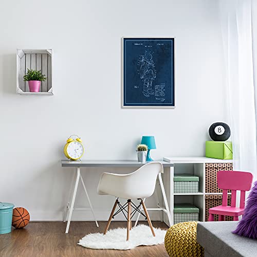 Image of 'Traditional Space Suit Patent Outer Space'| Framed Giclee Art | Stupell Industries | Gray, 24 x 30 Inches, Easy to Hang and Sturdy, Made in USA, by Lil' Rue