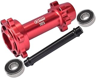 Aluminum 7075-T6 Rear Wheel Hub Hex (Larger Inner Bearing) for LOSI 1:4 Promoto-MX Motorcycle Dirt Bike RTR LOS06000 LOS06002 Upgrades - Red