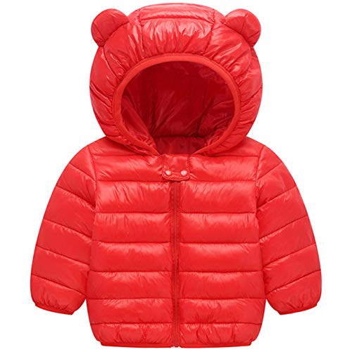 Image of WUSENST Baby Boys Girls Winter Coats Hoods Light Puffer Down Jacket Outwear