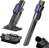 3-in-1 Crevice Tool Brush for Shark Pet Cordless Stick IZ201 IZ202 IZ251 IZ252 IX141 IZ462H IZ483H IZ363HT IZ361H IZ163H IZ362H Vacuum Cleaner Removable Tool Brush Attachments for D-Shaped Vacuum