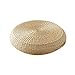Tatami Coussin de Sol Rond - Coussin Japonais Pad de Siège | Tapis de Sol pour Bureau Maison Yoga Tatami | Épaissi Tissé Paille Pouf Tatami pour Méditation Yoga | 40/45/50/60cm