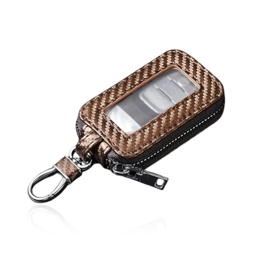 Borsa Portachiavi per Auto, Custodia per Chiave Auto Universale, Custodia in Pelle per Chiave Dell'auto, con Gancio in Metallo e Cerniera