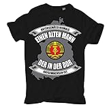 Herren T-Shirt Unterschätze nie einen Alten Mann aus der DDR Größe S - 8XL