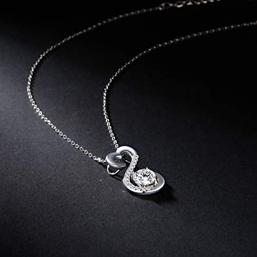 アクセサリー decor diapetit heart necklace Amazon.com: APOTIE Sterling Silver Open Heart Necklace - CZ