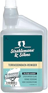 Strahlemann & Söhne Terrassendachreiniger 1000 ml – Konzentrat für Glas- & Kunststoffdächer, streifenfrei mit Ablaufeffekt, hochergiebig für Terrassendach & Wintergarten, nachhaltig