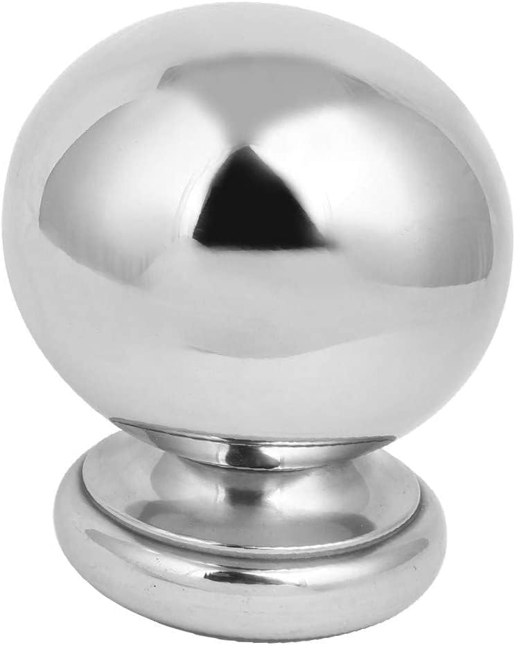 EISTEE Fence Post,Stair Newel,Ball Top Cap Newel,New 102mm Ball Featured Top Cap 201 Reliable Efficacy Stainless Steel Silver Tone for Stair Newel Fence Post