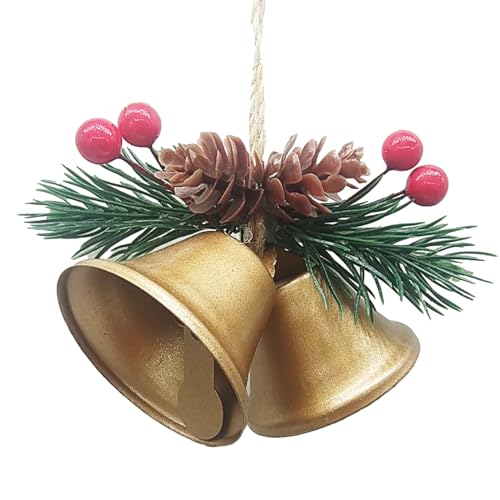 Fierudeng Navideños para Árbol Artificiales | Colgante Decorativo para Colgar En Árbol | Colgante Metálico Rústico para Decoración Navideña Fiestas Ventanas Tiendas Exhibición Estacional