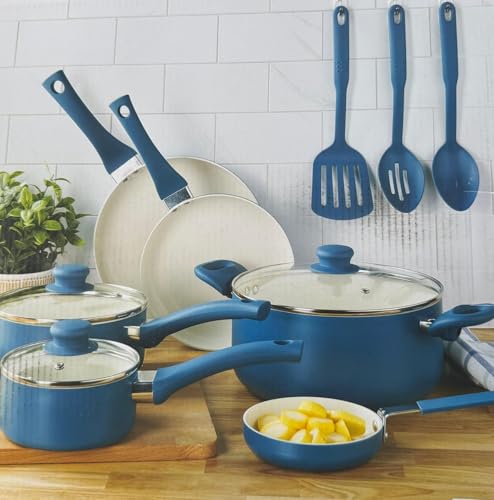 Nonstick Cookware Set, Ceramic Coating,12 pieces, Cooking Pots and Pans,