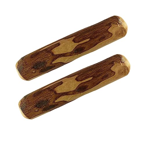 ARTISAN GIFT CO Olivenholz Kauspielzeug für Hunde 100% Natürliches (XL-24 cm) Sparpaket 2 Stück