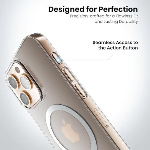 Image of Anti-Yellow Clear Case for iPhone 14 Pro | UV Shield Technology | Zero-Yellowing Formula | MagSafe Compatible | Drop Protection (TPU + Polycarbonate | Crystal Clear)