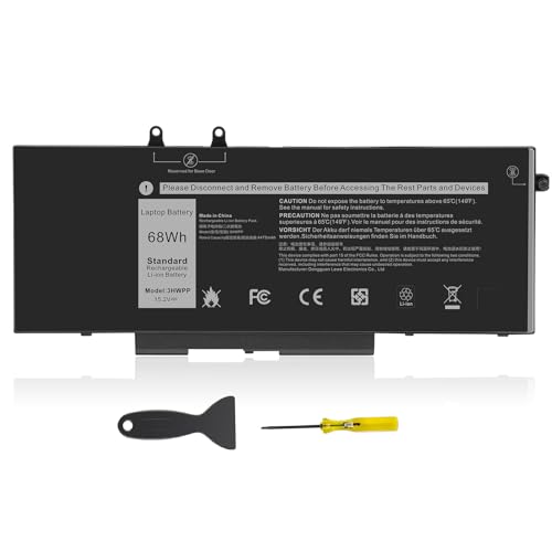 ASUNCELL 3HWPP Laptop Battery for Dell Latitude 14 5401 5411, Latitude 15 5501 5511, Precision 3541 3551 Series, 3HWPP 03HWPP 10X1J N2NLL 1VY7F 01VY7F, 15.2V 68Wh