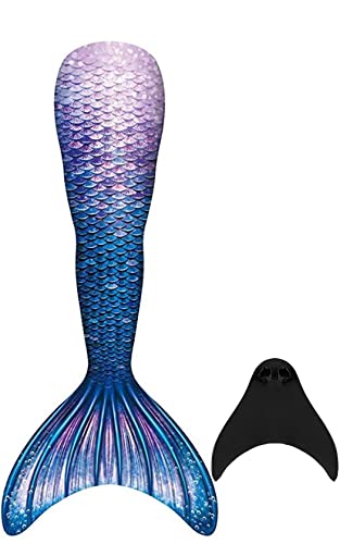 DNFUN Mädchen Meerjungfrauenschwanz Badeanzug Mermaid Tail zum Schwimmen mit Meerjungfrau Flosse Cover