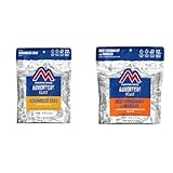 Mountain House Scrambled Eggs with Bacon | Freeze Dried Backpacking & Camping Food | Single Serving | Gluten-Free & Beef Stroganoff with Noodles | Freeze Dried Backpacking & Camping Food | 2 Servings