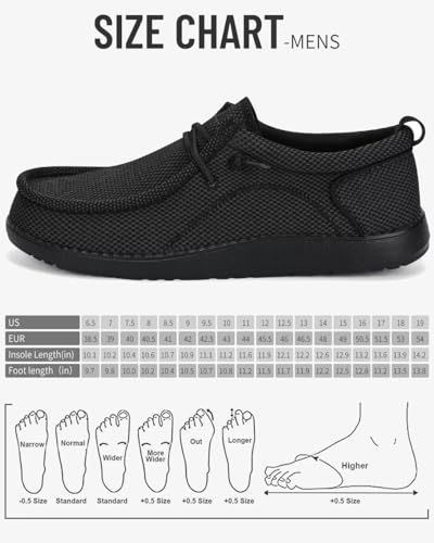 Image of 1TAZERO Men Slip On Shoes Loafer with Arch Support Insoles,Men Casual Shoes for Plantar Fasciitis
