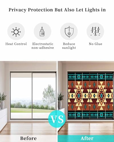 Película Decorativa para Ventanas 29.5x78.7 Turquesa miniatura 5