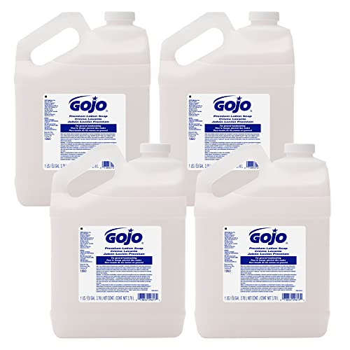 Image of GOJO Premium Lotion Soap Bottle, Waterfall Scent, 4ct x 1 Gal - 1860-04