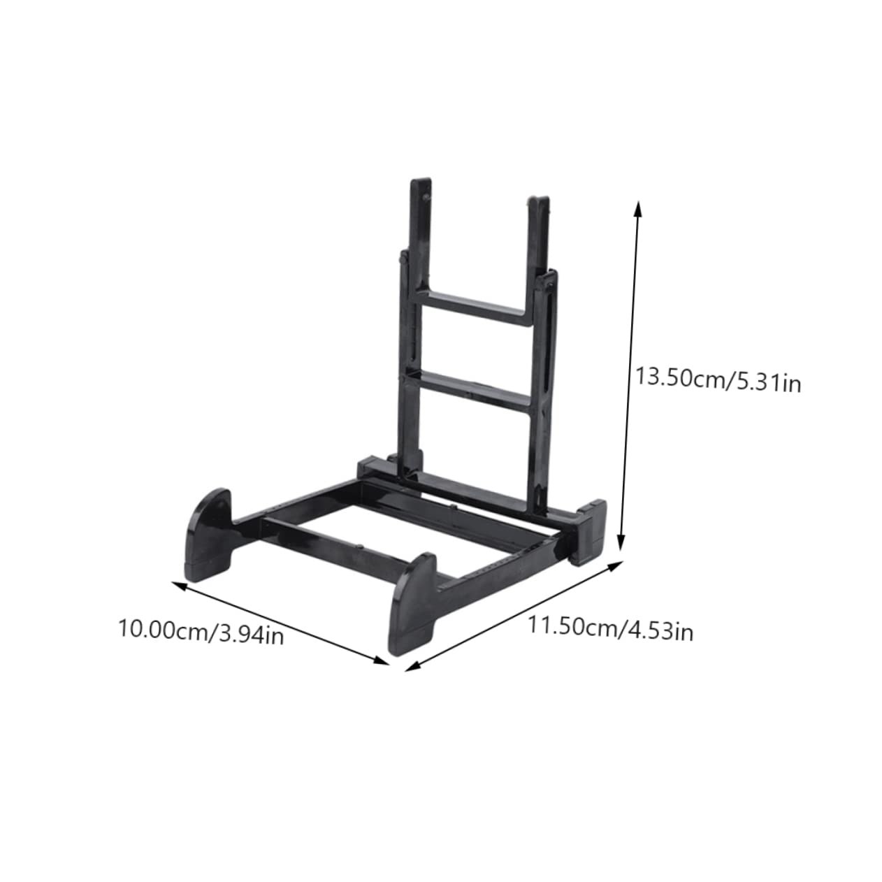 Happyyami 5Pcs Plate Display Stands Multipurpose Dish Storage Rack for Plates Sturdy Base for Artwork Platters and Books for Home and Retail Use