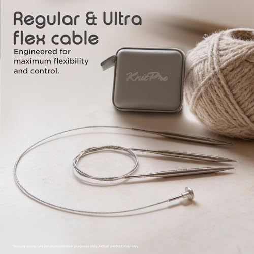 Image of KnitPro Stelo Grande Normal Interchangeable Needle Set 5 inch (13cm) | 13 US Sizes (2.5 to 15)