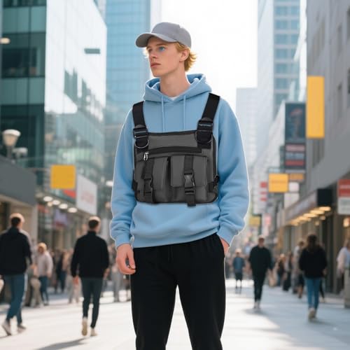 Sac poitrine homme léger avec sangle réglable confort - 2