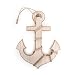 Logbuch-Verlag Großer Anker Holzanker zum Aufhängen Maritime Deko 30 x 21 cm Natur braun Holz Wanddeko nautisch Symbol Schiffsanker Wandanker Bootsanker als Geschenk Hochzeit Geburtstag