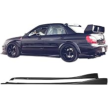 Side Skirt Compatible with 2002-2007 Subaru Impreza WRX STI, CS Style Side Skirts 2PC PP Polypropylene by IKON MOTORSPORTS, 2003 2004 2005 2006