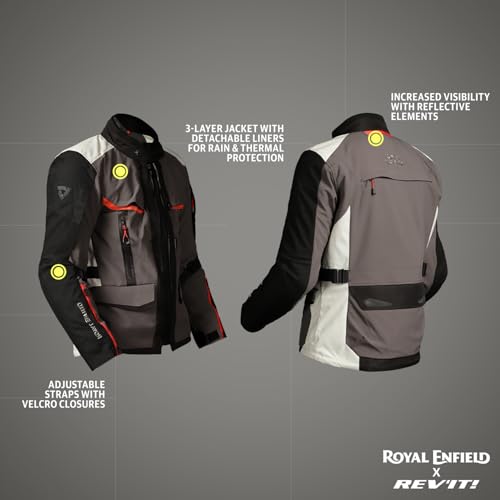 Image of Royal Enfield X Rev'It Mens Darch Pro CE level 2 with rain & thermal liners