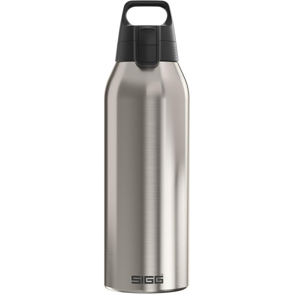 Sigg - Edelstahl Trinkflasche - Shield ONE Brushed - Für Kohlensäurehaltige Getränke Geeignet - Auslaufsicher - Federleicht - BPA-frei - Outdoor & Fitness - 1.5L