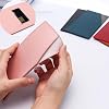 Pink Cash Holder PU Leather Cash Wallet Budget Envelope Credit Card Holder Reusable Money Clip for Women Men Budgeting Purse Receipt Bill Holder Coupon Organizer
