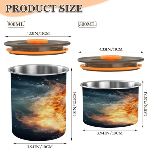 Envase metálico para café 17oz con tapa hermética miniatura 2