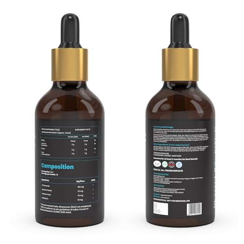 Healeo Melatonin 10mg Sleep Drops for Deep Sleep, Stress & Anxiety Relief | With Chamomile, Passion Flower & Valerian Root | Safe & Non Habit Forming - 50ml