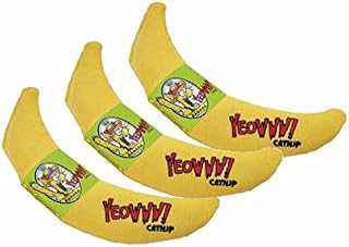 YEOWWW! DuckyWorld 100% ORGANIC CATNIP Leaf & Flower Cat Toy BANANA 3 PACK