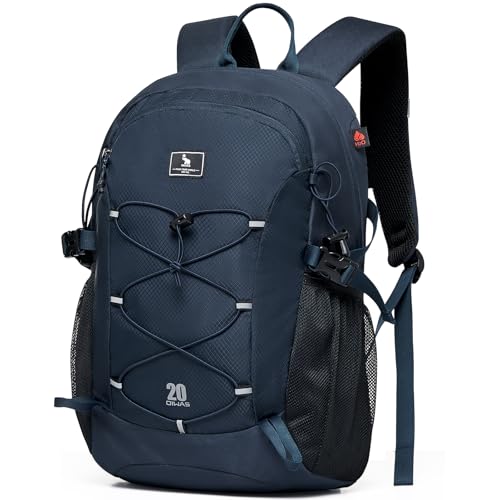 OIWAS Hiking Backpack, Water Resistant Camping Backpack with Hydration Bladder Outlet, 20L Lightweight Hiking Daypack, Travel Daypack for Men and Women Outdoor Small Hiking Backpacks