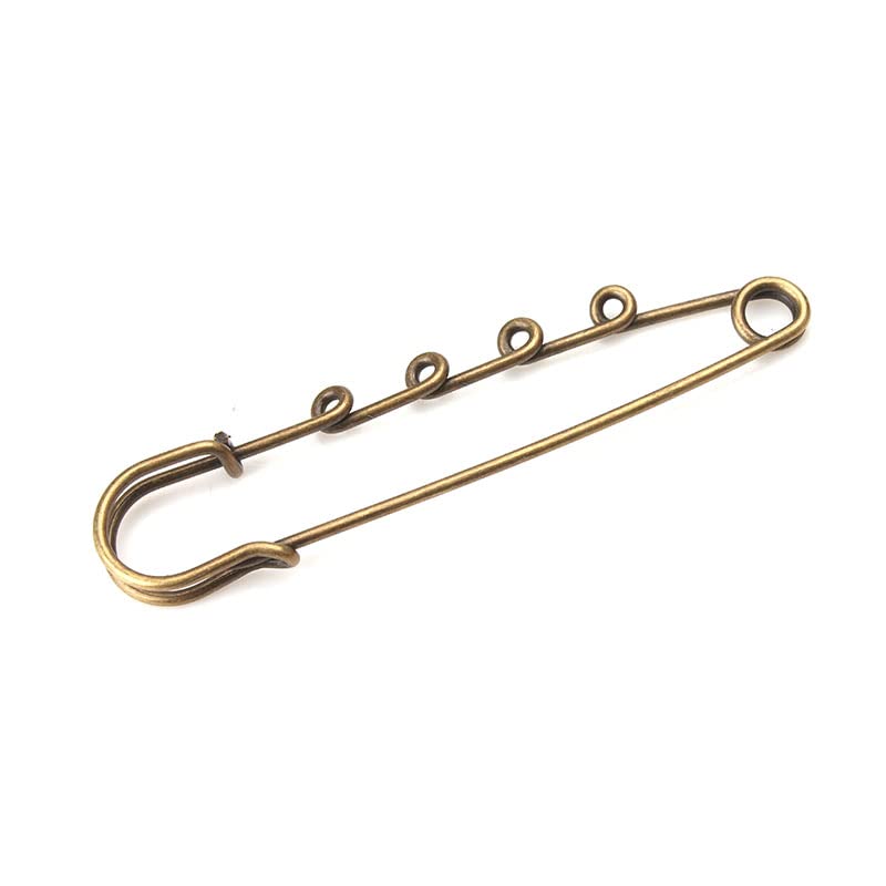 10 szt. 75//80/100 mm duży rozmiar 20 styl moda żelazo duże szpilki do broszki dopasowanie kobiety diy podstawa broszki biżuteria akcesoria ustalenia(Cooper 100mm)