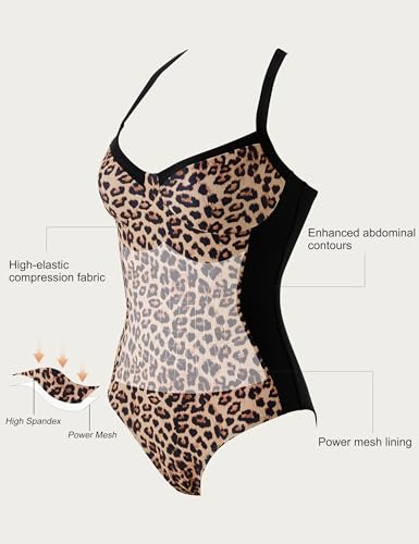 Image of SUUKSESS Womens Tummy Control One Piece Swimsuit Sexy Crisscross Back Bathing Suit
