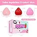 3 Pcs Big Taba Squishies Strawberry Toys,2.56inch Kawaii Sticky Stress Toys - Squishy Fidget Toys Set,Gifts for Kids, Party Favors - Cute Taba Handmade Squeeze Toys - OPP Packaging Gifts