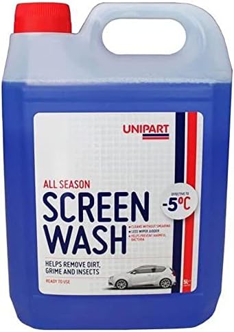Unipart All-Season Ready-to-Use Car Windscreen Screen Wash - 5 Litres