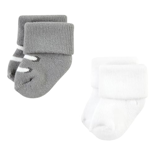 Image of Hudson Baby Baby 8-pack Cotton Rich Newborn and Terry Socks