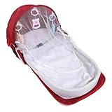 La couleur rouge tendance ajoute une touche élégante à l'équipement de voyage de votre bébé, le rendant absolument adorable.