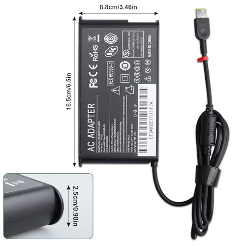 Cargador 230W con conector rectangular para ThinkPad P71 P53 y Legion Y740 6