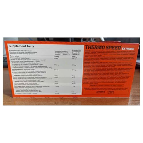 Thermo Speed Extreme 180 Capsules | Gewichtsverlies thermogene vetverbrander | Afslankpillen voor snelle vermindering van vetweefsel | Blisters Only - geen doos - Afbeelding 6