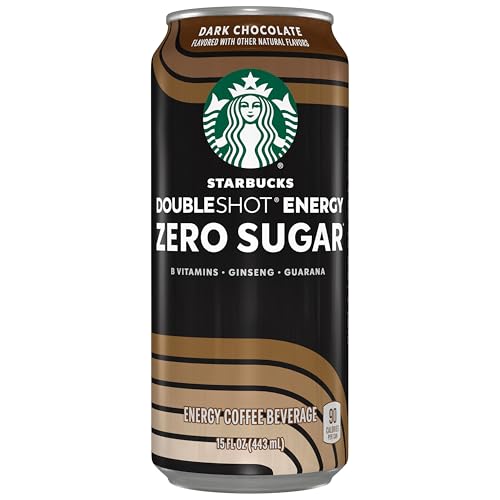 Starbucks Doubleshot Zero Sugar Energy Coffee Beverage Dark Chocolate 15